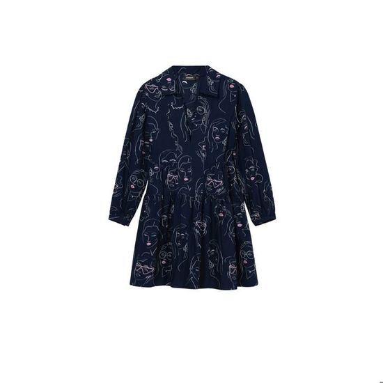 Combinaison (Jumpsuit) Desigual Femme - Taille L - Bleu Uni - Manches Courtes - Neuf Avec étiquettes