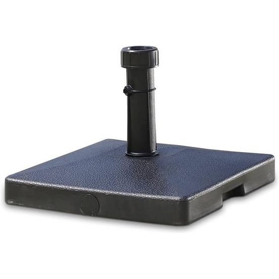 Base De Parasol Sur Roues VidaXL En Béton Jaune - Compatible Poteaux 37 à 58 Mm - Stable Et Mobile