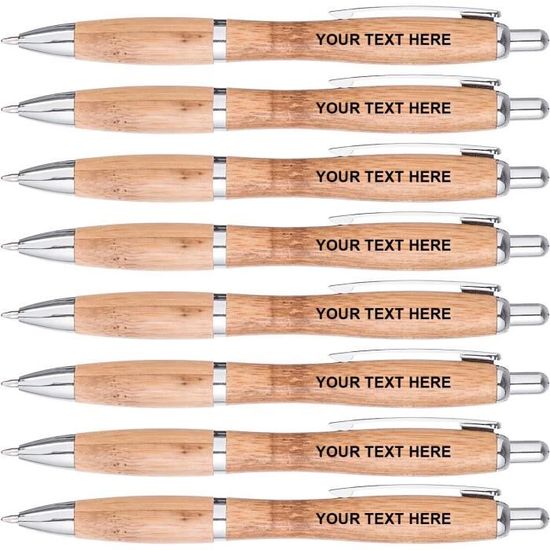 Tagtight 80 Pcs stylos à bille en bois, stylo à bille en bambou, instrument d'écriture Tagtight 80 Pcs stylos à bille en bois, stylo à bille en bambou, instrument d'écriture