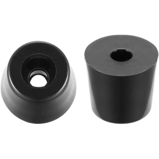 Herreicher Lot De 8 Tampons En Caoutchouc Pour Bâtons De Randonnée – Diamètre 11 Mm, Protection Et Amorti, Noir