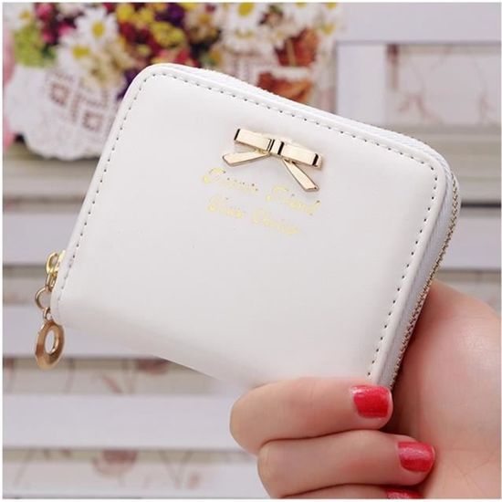 Portefeuille Court FORRICA Pour Femme - Cuir PU Avec Fermeture Éclair Et Boîte Cadeau