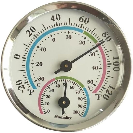 Fdit Hygromètre De Thermomètre Thermomètre Rond Hygromètre Hygromètre Pour étui De Guitare