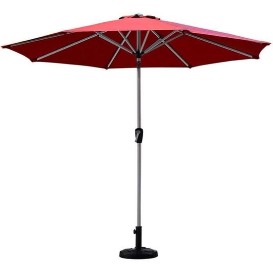 Blissun Parasol Solaire De 2,3 M Avec 18 LED Pour Table De Marché, Bleu