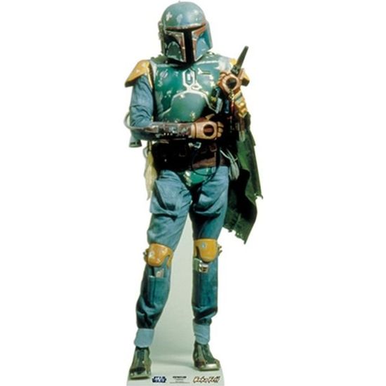 Figurine en carton taille réelle Boba Feet Star Wars - Vert