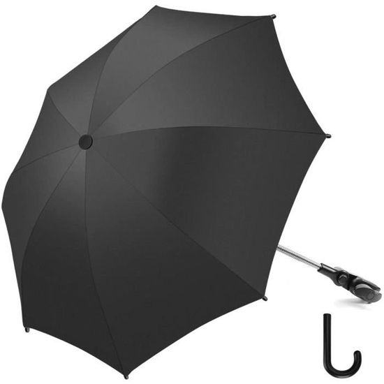 Parasol Universel Pour Poussette - Diamètre 82 Cm - UV 50+ - 360° Réglable - Anti-vent