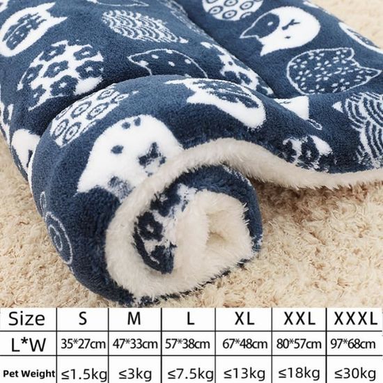 Tapis De Couchage Polaire Pour Chat/Chien – Doux Et Chaud, Lavable, Taille S (50x36 Cm) - 8