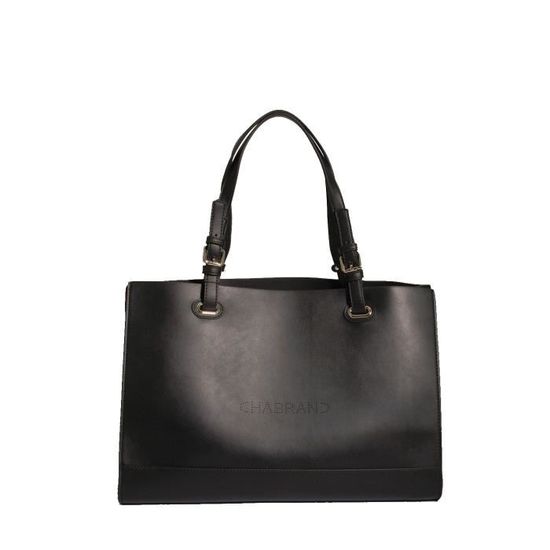 Sac Porté Main Chabrand Léna - Noir, 25x17x7 Cm, Toile Synthétique, 2 Compartiments - 9
