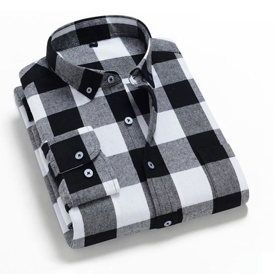 Chemise Blanche Avec Revers Noirs Yves Dorsey Taille 41/42 - Manches Longues, Occasion Très Bon état
