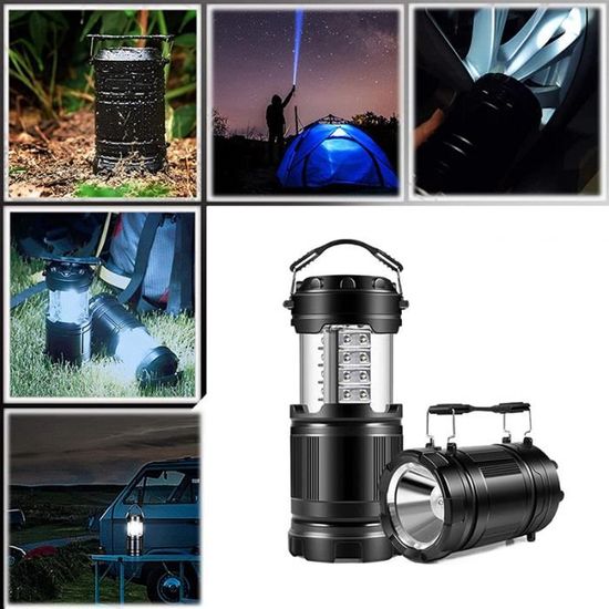 1 x Lampes de Poche Solaires pour Lanterne de Camping - Lampe de Tente 1 x Lampes de Poche Solaires pour Lanterne de Camping - Lampe de Tente