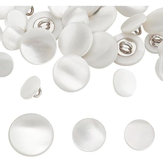 Boutons de couture et d'artisanat polyvalents, bouton, boutons à coudre, 20 pièces boutons en métal 15-25 mm bouton à tige de champignon rond en laiton rétro for vêtements boutons de couture bricolage