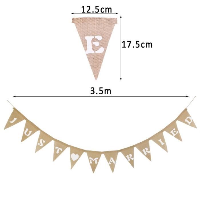 The Holiday Aisle® Ensemble De Drapeaux En Toile De Jute 0,1 Po X 12 Po