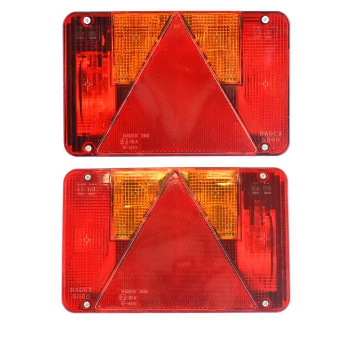 Feu de remorque Ifor Williams & Radex pour Indespension PAIRE Lampe TR207_TR209