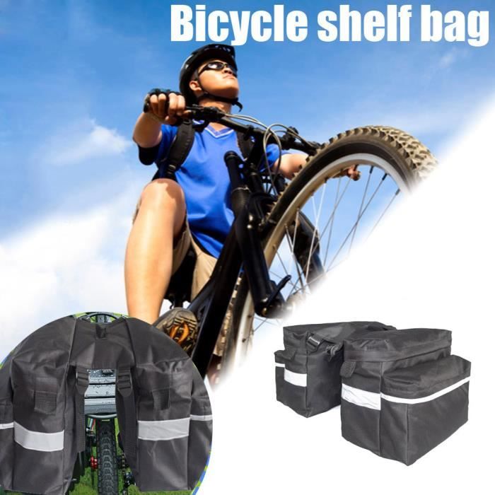 Accessoires Vélo-Décoration Vélo Mountain Bike Twin arrière Rack sac porte-vélos bagages bagages sacoche étanche ZPP200619005_5462