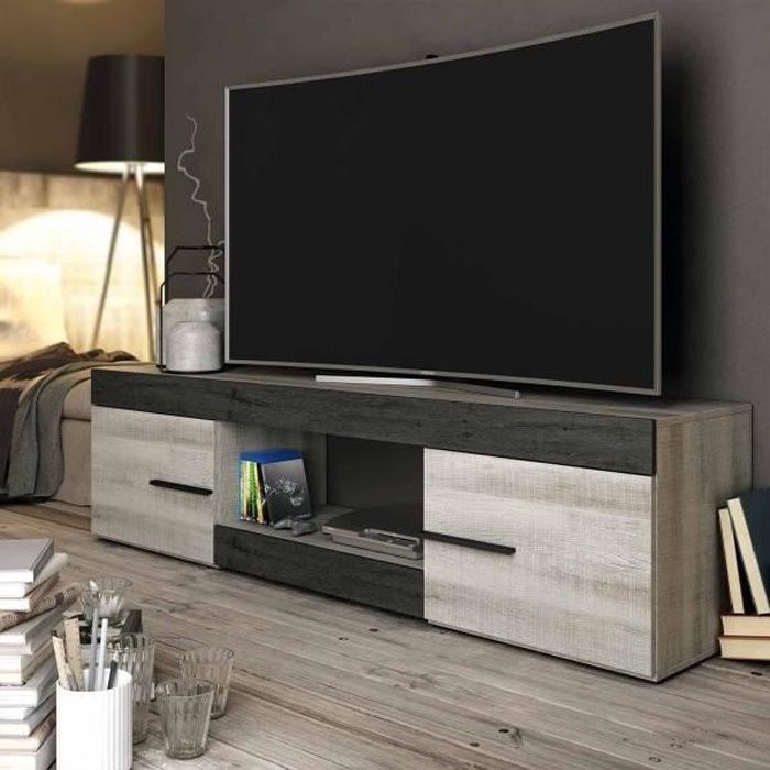 Meuble tv 180 cm baïkal Multicolor