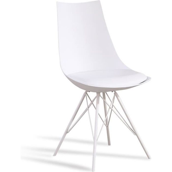 Chaise design blanche - Eif - DESIGNETSAMAISON