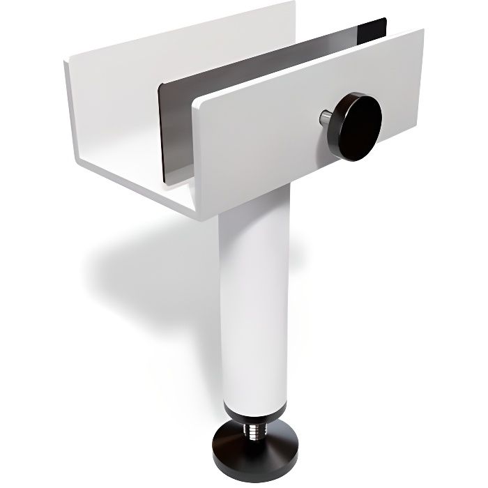 1 pied de liaison métal H 13 - 22 cm pour sommier tapissier