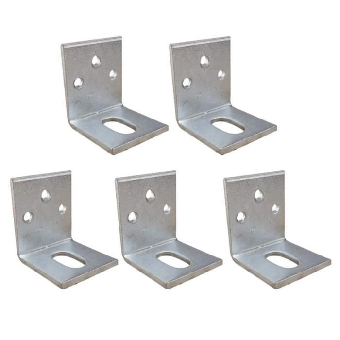 5ocs support à angle droit 90 degrés en métal en forme de L de d'angle de coin résistant de qualité supérieure durable