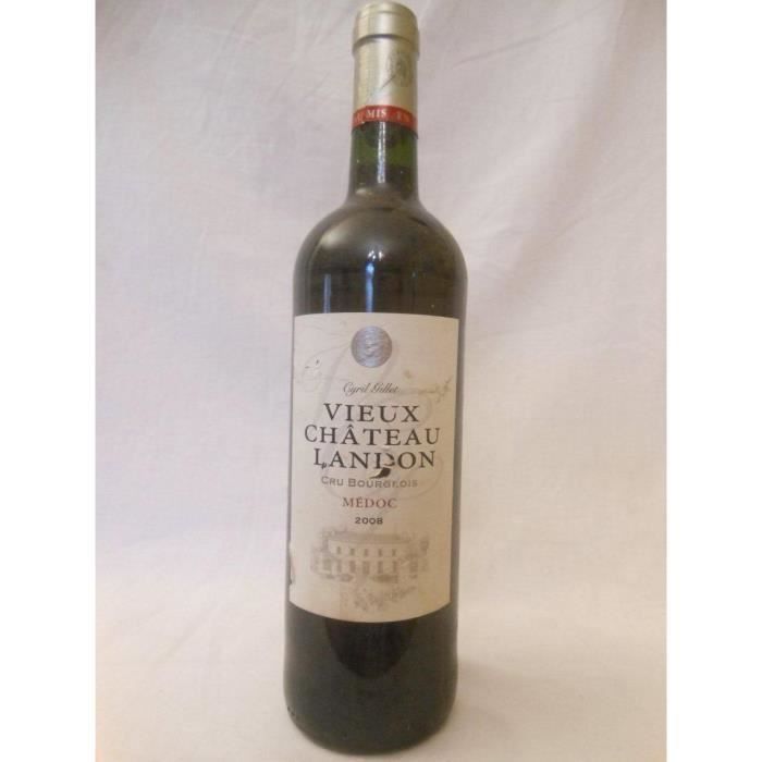 médoc vieux château landon cru bourgeois (étiquette abîmée) rouge 2008 - bordeaux france