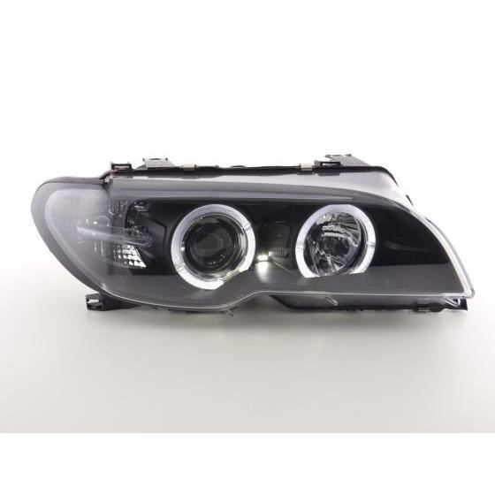 phare avant BMW 3er E46 Coupe An. 03-05 noir
