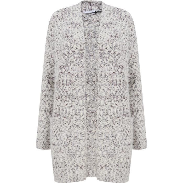 AMARA REYA Cardigan Pop Corn Beige Rosé Chiné/Blanc Femme