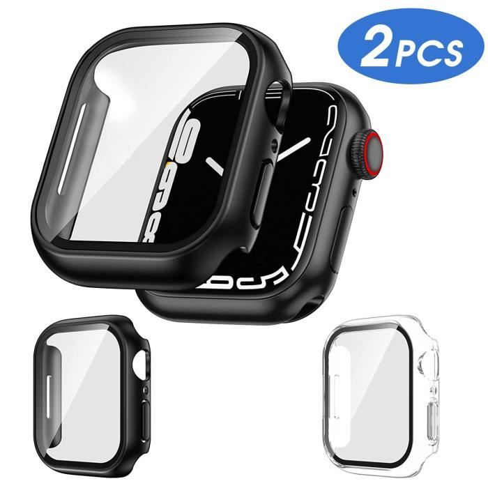 2PCS Coque 40mm Compatible avec Apple Watch Series SE Series 6 Series 5 Series 4 BLACKVIEW Protection écran Ultra Mince Clair Noir