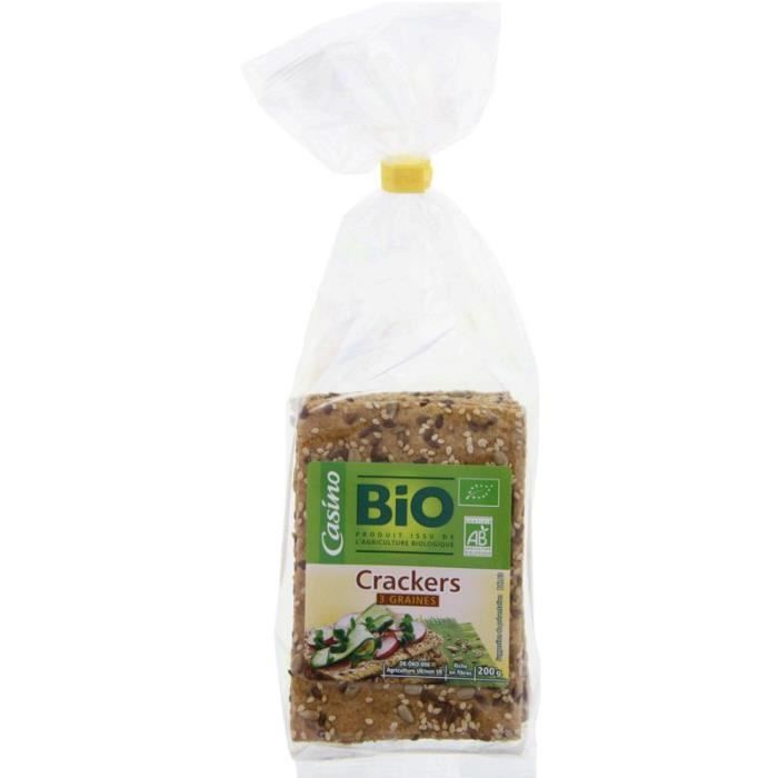 Crackers 3 graines bio 200g