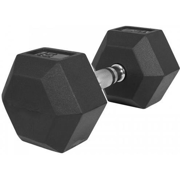Haltère hexagonal de 15 KG