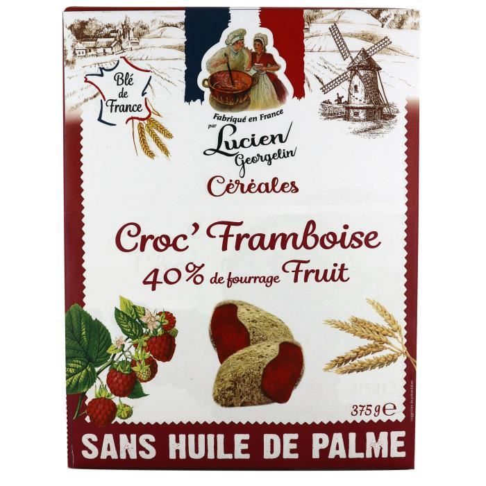 LUCIEN GEORGELIN Céréales Croc' Framboise - 375 g