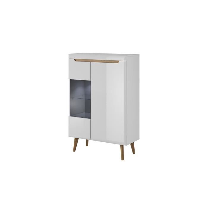 Vitrine NORDY 90 cm - Blanc