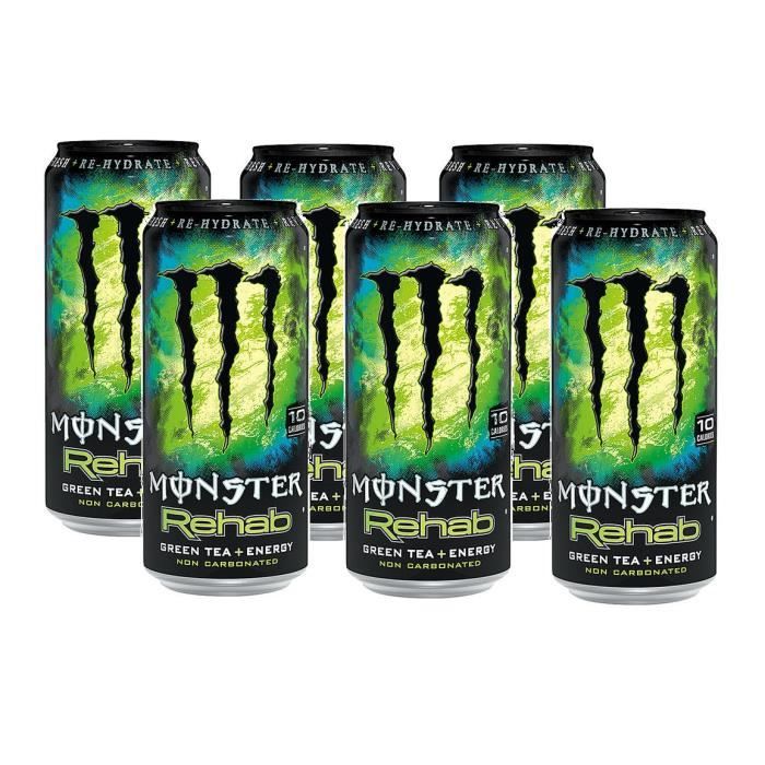 Monster Rehab Green Tea Energy Drink 6 x 0,5l