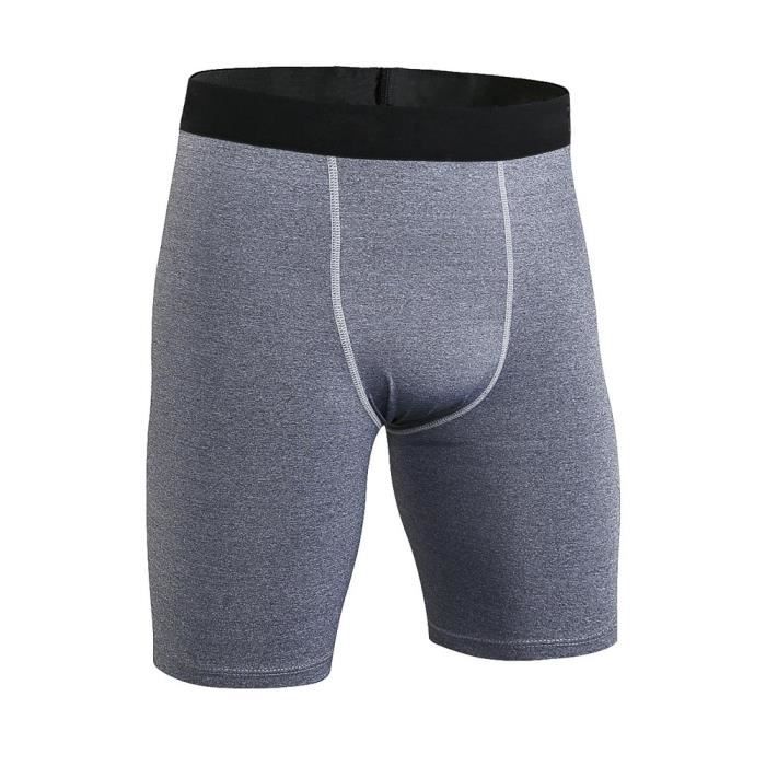 Short de Compression Homme Collant Pantalon Court de Sport Fitness Séchage Rapide