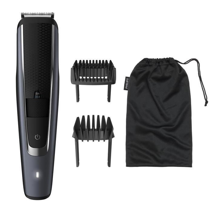 Tondeuse à barbe PHILIPS BTT5502/15 Beardtrimmer Series 5000, Lames en métal