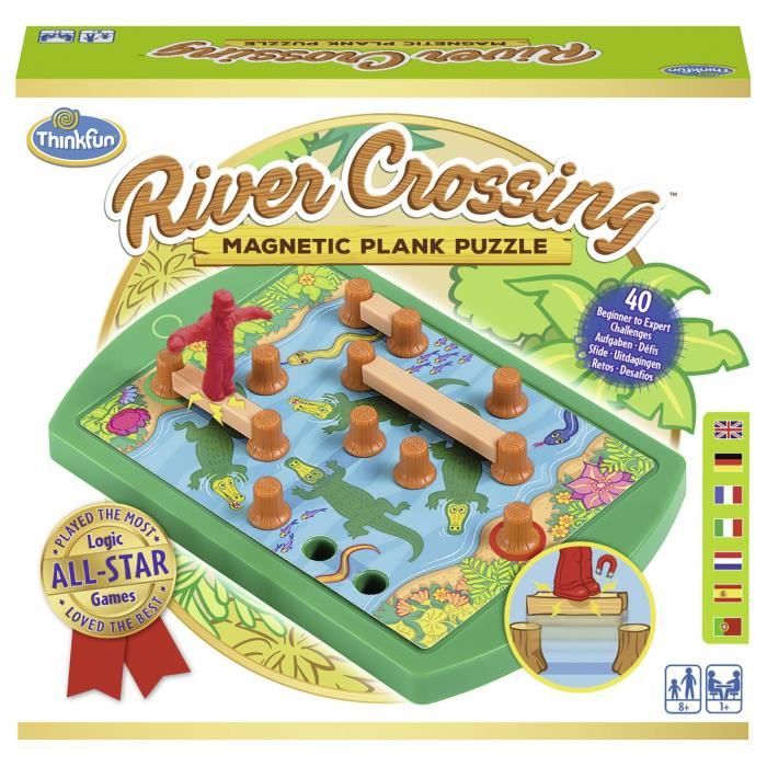 RIVER CROSSING Jeu de casse-tête Ravensburger - 1 joueur et plus - 8 ans et +