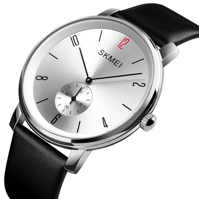 SHARPHY Montre Homme cuir étanche bracelet