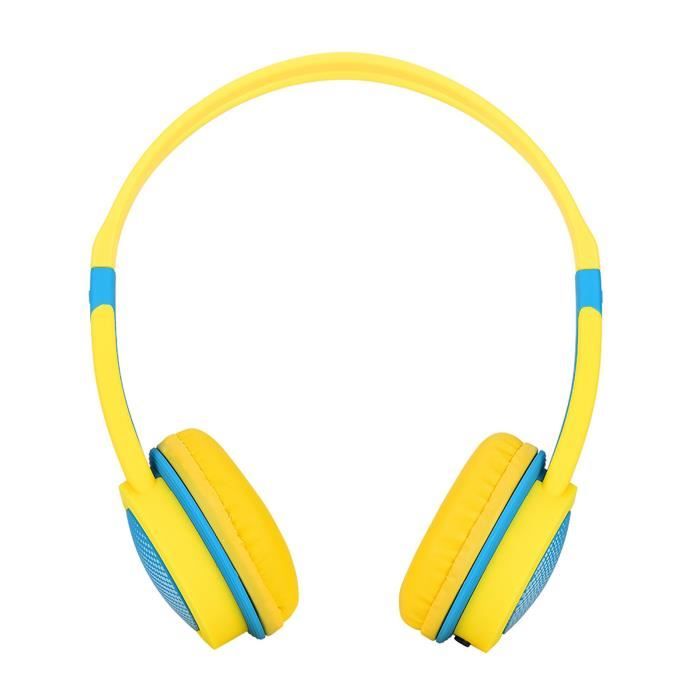 VINGVO Écouteurs pour enfants Casque pour enfants avec protection auditive à volume limité de 85 dB Casque filaire pour enfants