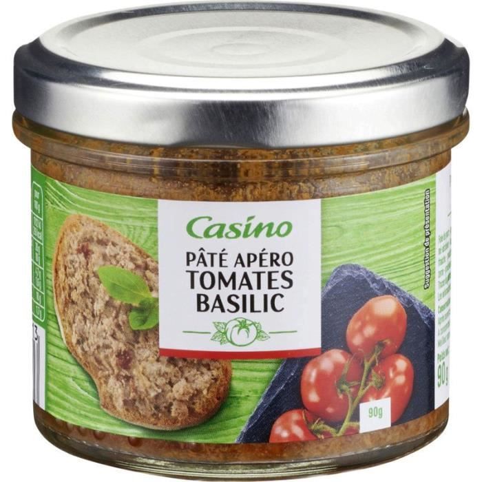 Pâté apéro tomates basilic - 90 g