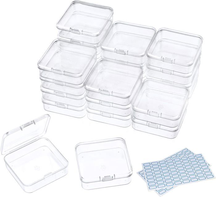 4 Boîtes De Rangement à 28 Compartiments - Transparentes, Pour Bijoux, Perles, Vis, Petits Objets