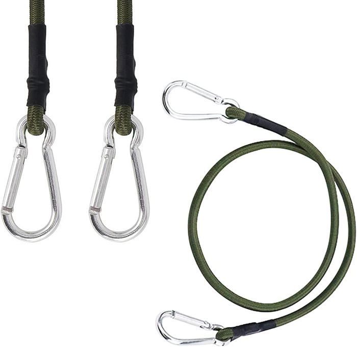 Sangles De Corde élastiques Mousqueton Corde élastique Corde à Bagages Tente