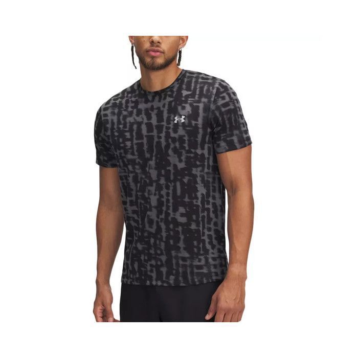 Tee Shirt - UNDER ARMOUR - LAUNCH PRINTED SS - Noir - Manches courtes - Anti-odeurs