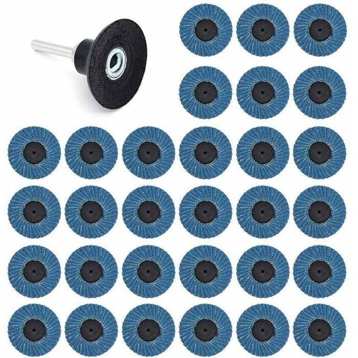 BRESUCNY Lot de 63 Disques de Ponçage à Changement Rapide de 50mm Aavec BRESUCNY Lot de 63 Disques de Ponçage à Changement Rapide de 50mm Aavec