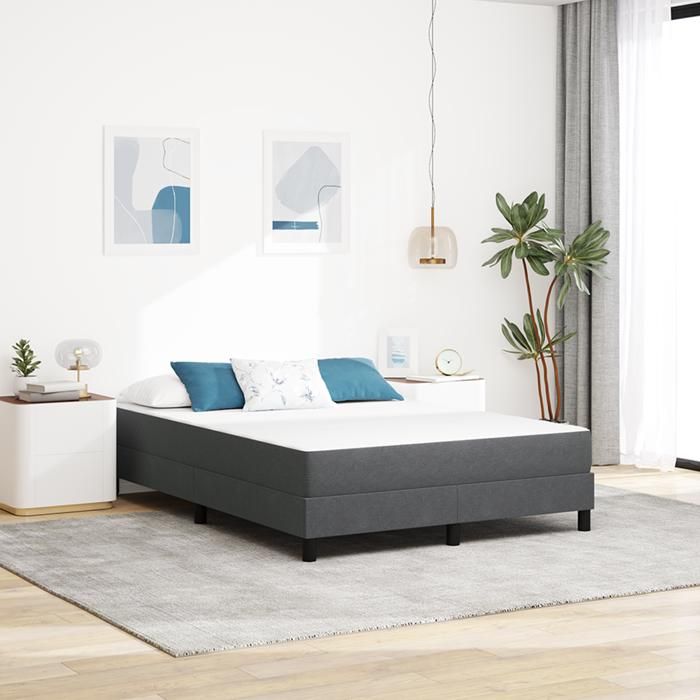 Bon PlanMatelas à ressorts ensachés Matelas luxe mousse à mémoire - Gris foncé Moyen 160x200x20 cm Tissu - Aspect chic* 4693861