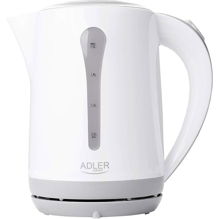 Adler AD 1244 Electric kettle, 2200 W, 2.5 liters, Weiß/Blau125 ...