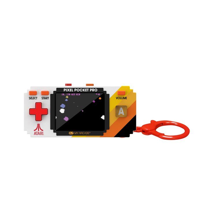 Atari Pixel Player : jeu vidéo Atari sous licence officielle porte clés d'arcade portable jeux pour enfants et adultes