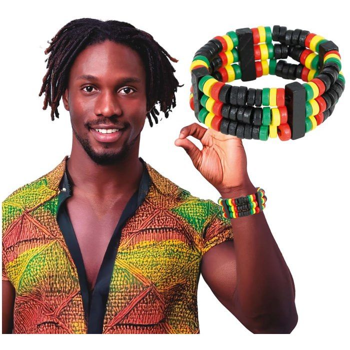 Bracelet - GUIRCA - jamaïcain - multicolore - polyester - mixte