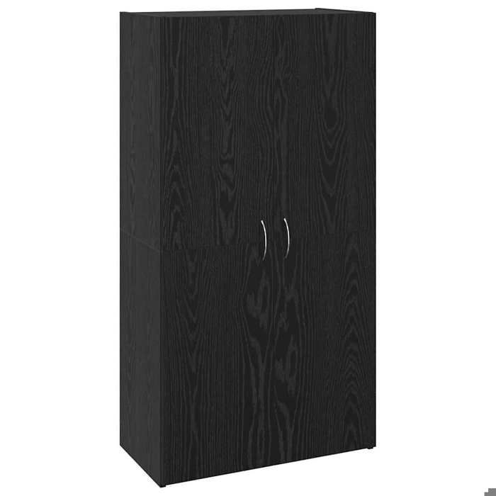 Cabinet de rangementSOLDES FévrierAVEC STOCKAGEPlacard en bois - Cabinet de bureau - Etagères réglables - avec étagère Chêne arti