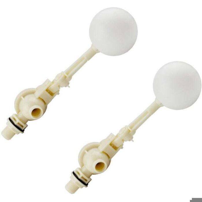 Vanne à flotteur - PZCC - PZCC - Pack 2 pièces - Bras réglable 180° - 1/2 NPT - PVC