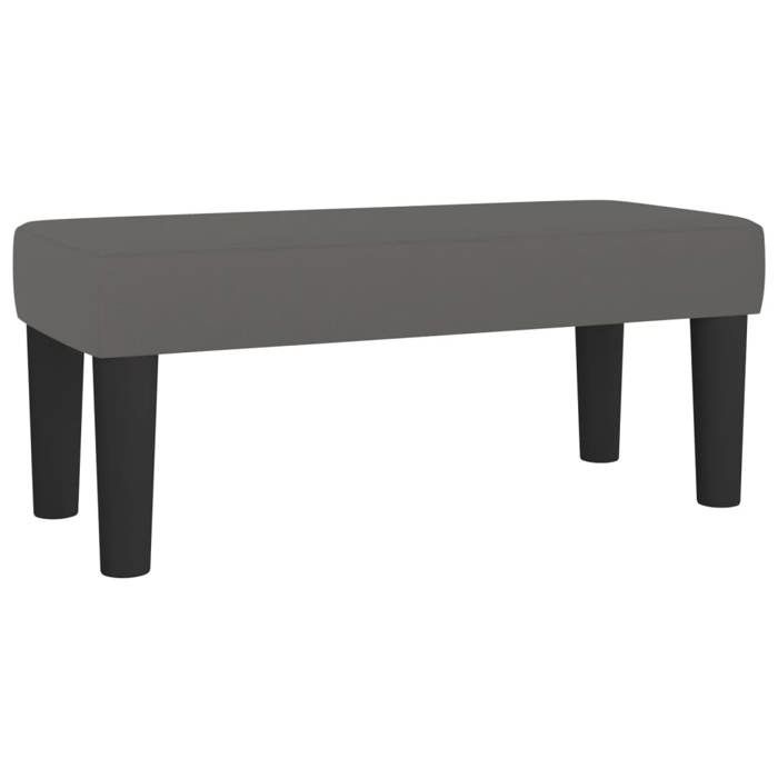 Gris Meuble dentrée - Banc Gris 70x30x30 cm Similicuir m2839