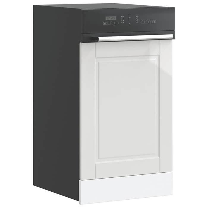 Blanc Panneau de lave-vaisselle Porto blanc brillant 45x1 5x67 cm - Meuble Rangement LV37936