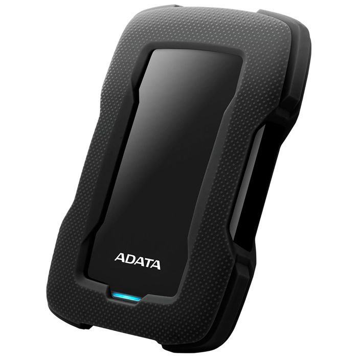 Disque dur externe portable ADATA HD330 - 2 To - USB 3.1 - AES 256 bits - noir