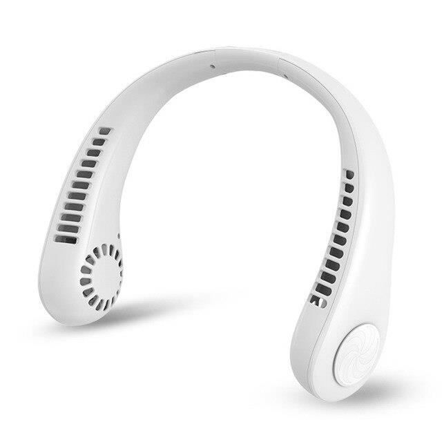 Ventilateur USB Portable Sans Lame – Rechargeable, Silencieux, 3 Vitesses – Idéal Bureau, Chambre, Voyage